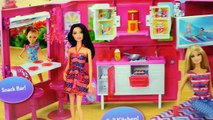 Barbie Glam Camper Swimming Pool Kitchen TV Bathroom Beds and Ariel Doll Fun Toys Review