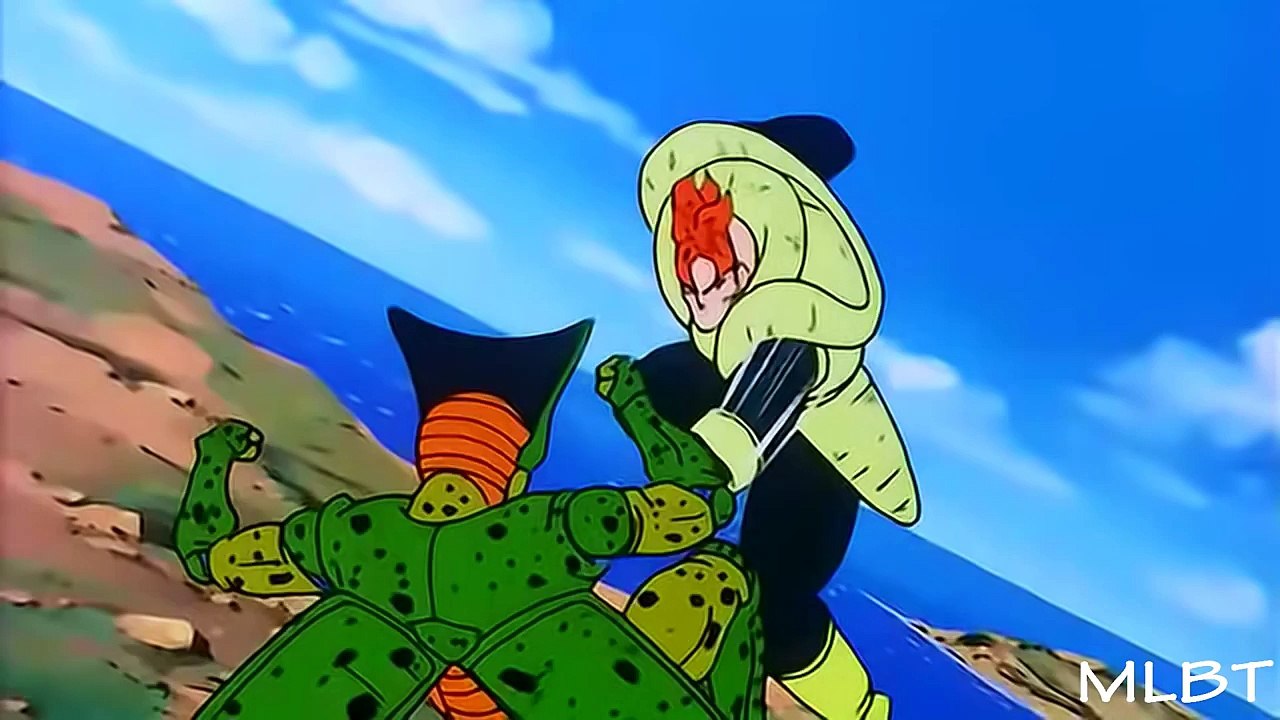 DBZ Android 16 vs Imperfect Cell [part 1/3] 【1080p HD】remastered