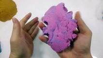 How To Make Rainbow Colors Kinetic Sand Cake DIY PomPom !! 키네틱 샌드 뽀송이모��