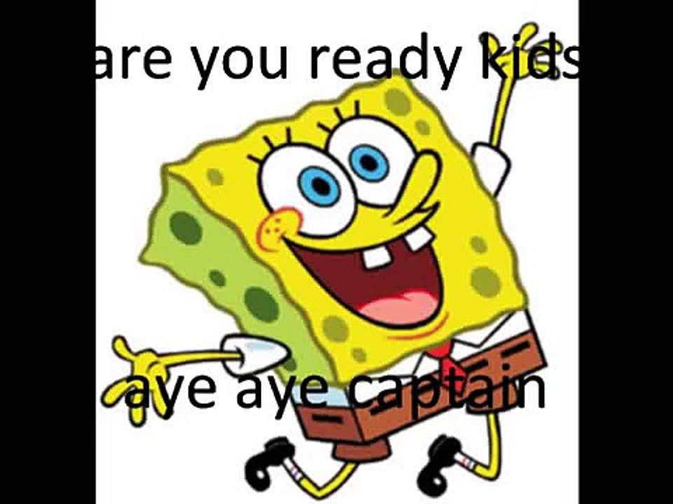 spongebob theme song with lyrics