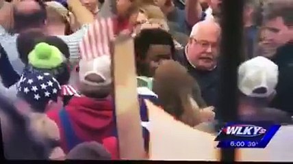 Young Black woman repeatedly assaulted at a Donald Trump rally.