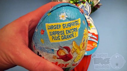 Kinder Surprise Eggs Learn Sizes Big, Bigger, Biggest!