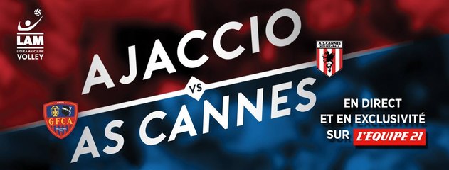 Ligue A 15/16' : Ajaccio - Cannes : Tous en rouge et bleu!