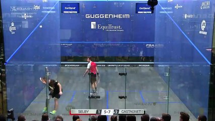 Le Français Mathieu Castagnet réalise le point le plus incroyable de l'histoire du squash