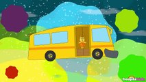 Wheels on the Bus Go Round and Round Nursery Rhyme - Spanish Version (Canciones infantiles