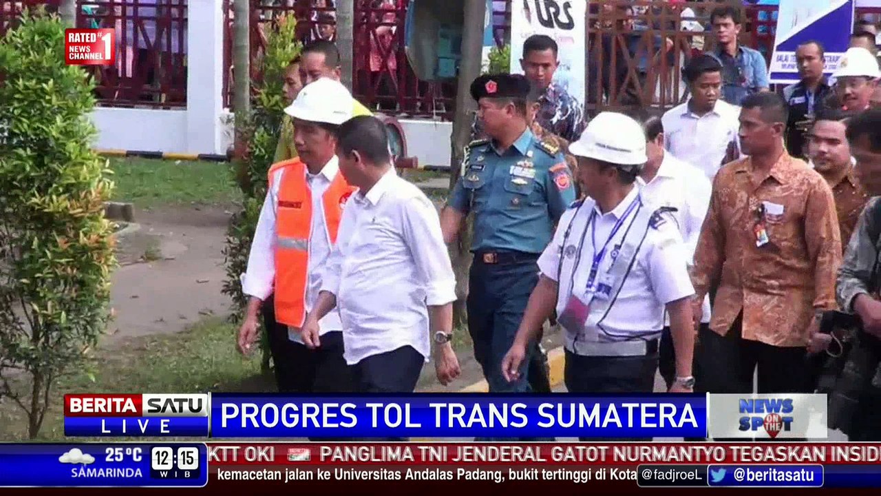 Presiden Didampingi Menpupera Pantau Pembangunan Tol Trans Sumatera