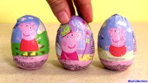 Peppa Pig Toy Surprise Eggs Nickelodeon Cartoon Chocolate Huevos Sorpresa with Princess Peppa