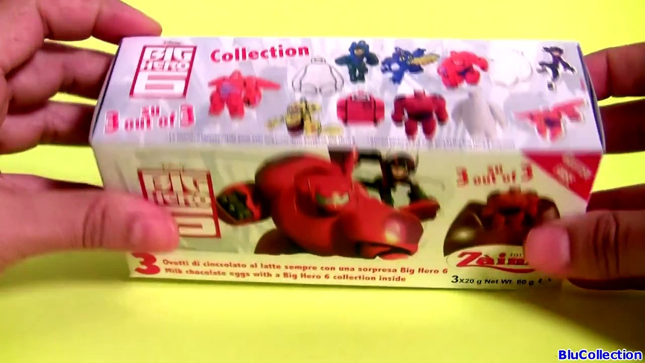 Disney Big Hero 6 Toys Surprise Eggs from Zaini same as Kinder Huevos Sorpresa