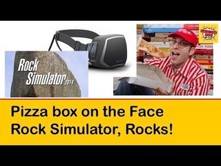 Pizza Box on the Face and Rock Simulator, Rocks #LetsGrowTogether