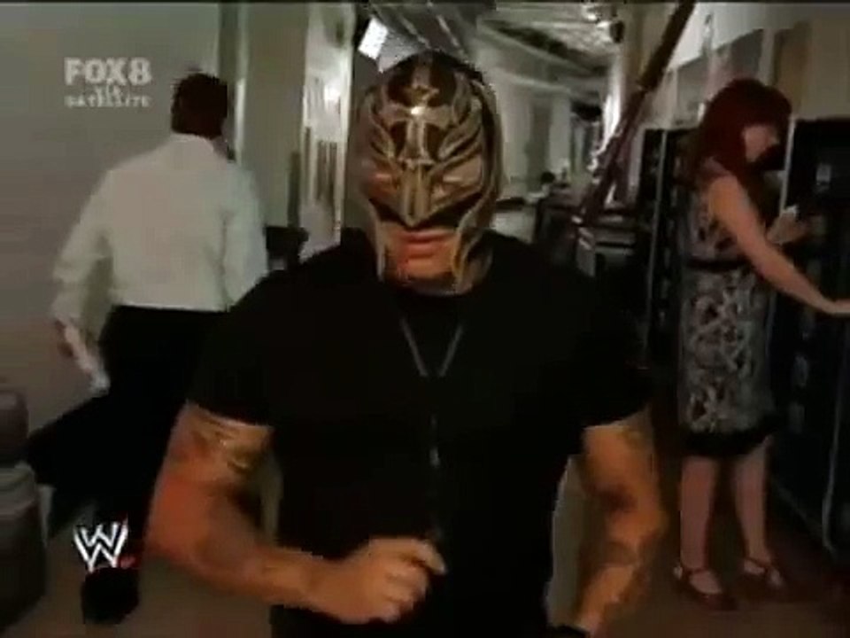 Hornswoggle and Rey Mysterio funny moment backstage