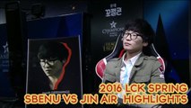 2016 LCK Spring - W8D1: SBENU Sonicboom vs Jin Air Green Wings Highlights