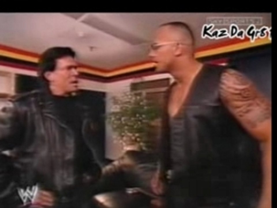 The Rock & Eric Bischoff Backstage