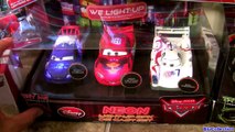 16 NEW CARS 2 Diecasts NEON Light-up Chaser   Cars Heavy Metal Mater Silver Lightning McQueen 2015
