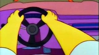 The Simpsons Homer Sleep Driving