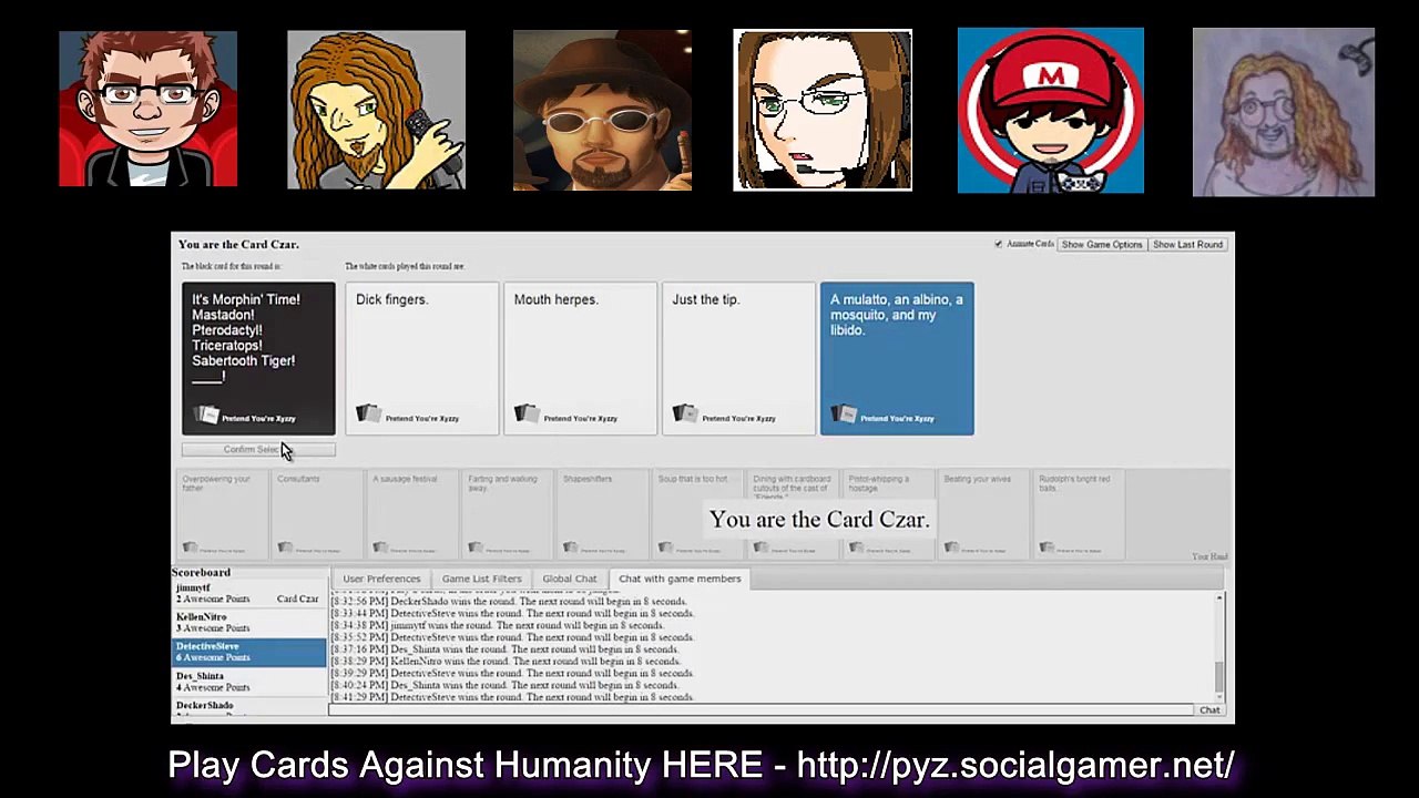 Lets Play - Cards Against Humanity Part 1 (w/Guest Youtubers)