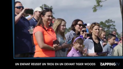 Un enfant réussit un trou en un devant Tiger Woods (vidéo)