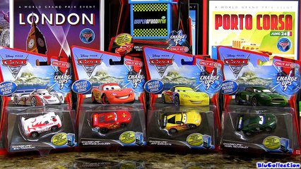 Cars 2 Charge Ups With Charge n Race Speedway Track Launcher Disney toys review by Blucollection