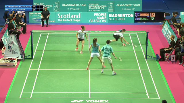 Badminton - Mittelheisser / Fontaine vs Hall / ODonnell (XD, R32) - Scottish Open 2015