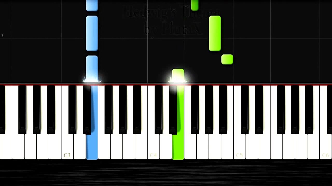 Harry Potter: Theme Song (Hedwigs Theme) - EASY Piano Tutorial by PlutaX - Synthesia