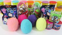 Play Doh Surprise Eggs MLP My Little Pony FashEms Cars 2 TMNT Spongebob Disney Spider-Man!