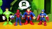 Imaginext Riddler Hot Rod Battles Spider-man Captain America Green Lantern Superman Batbot Batman