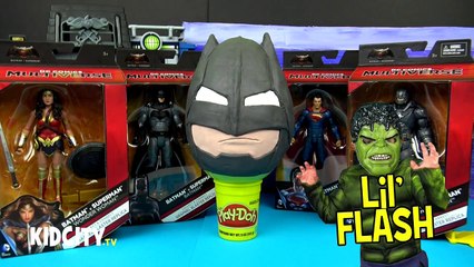 Batman v Superman Toys w/ Armored Batman Play-Doh Suprise Egg by KidCity