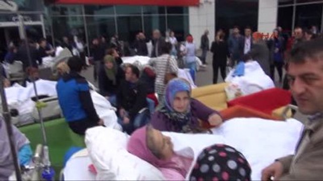 Samsun?da Özel Hastanede Çıkan Yangın Paniğe Neden Oldu