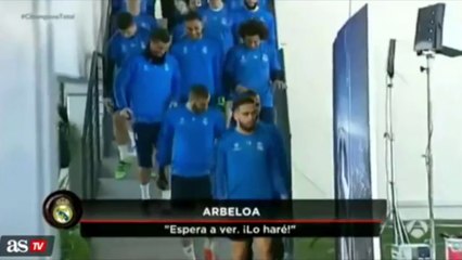 Cristiano Ronaldo shows how stumbles and gives Arbeloa pass penalty as Messi