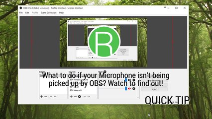 Fix OBS Mic Not Being Picked Up Problem   QUICK TIP