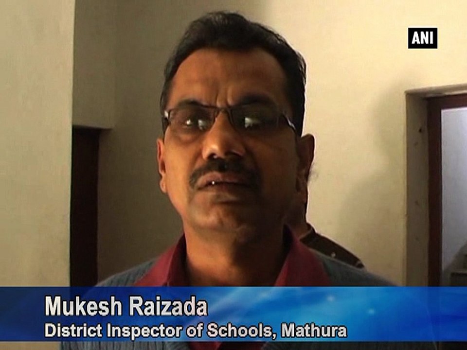 Students caught cheating during board exams in Mathura