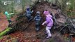 Des enfants de maternelle apprennent à se servir d'un couteau et à vivre dans les bois au danemark