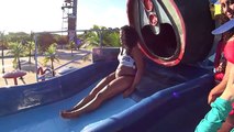 Strange Ki Onda Water Slide at Veneza Water Park - Dangerous Fall Water Slide at Veneza Water Park