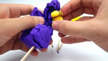 Lollipop Play-Doh Surprise Eggs Disney Monsters Toys Ninja Turtles Hello Kitty Minions Shopkins MLP