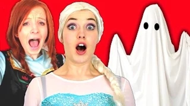 Spiderman, Frozen Elsa & Anna and Pink Spidergirl vs Ghost! Funny Superhero Movie in Real Life _)