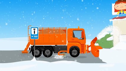 Мультики для детей про машинки. Снегоуборочная машина и Доктор Машинкова