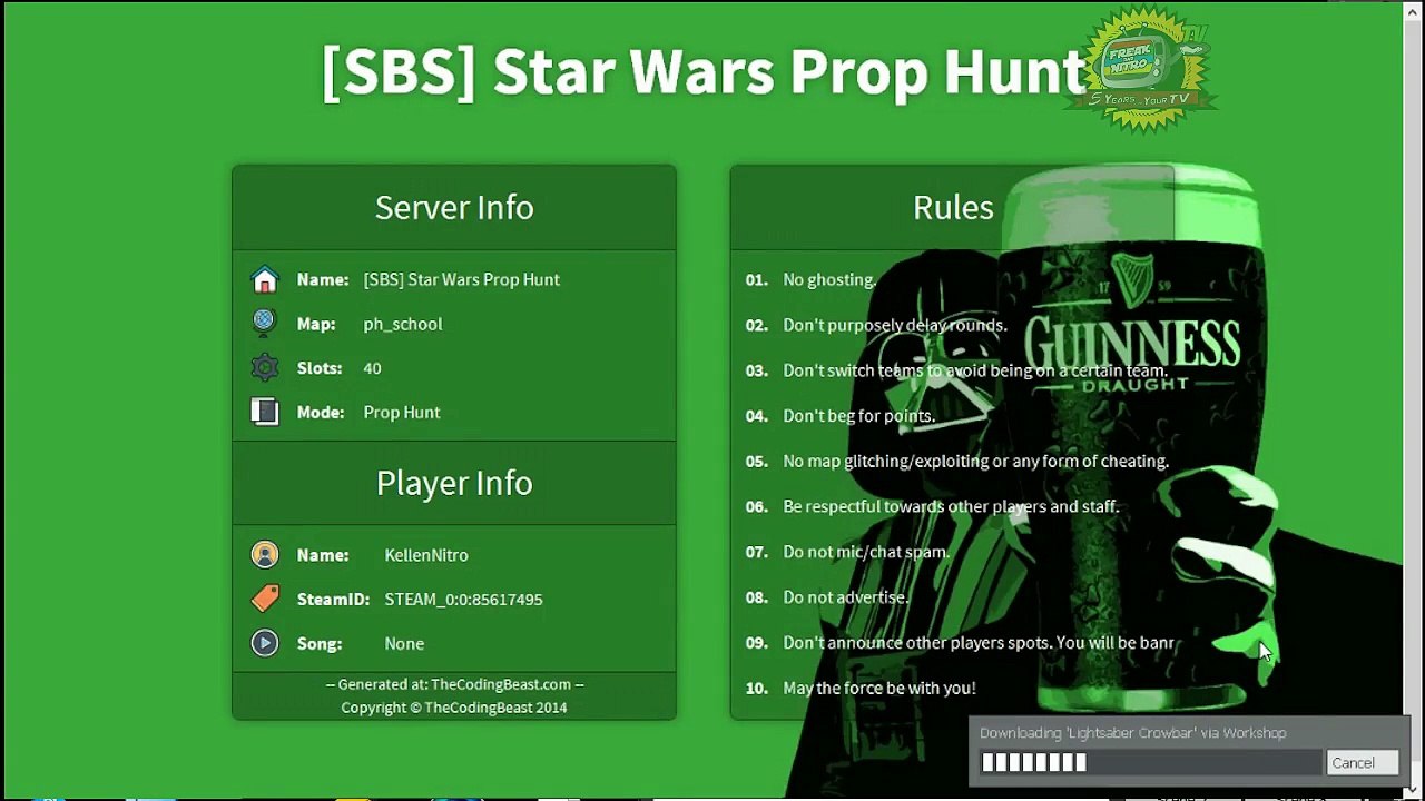 Let's Play GMod Prop Hunt - SPACEFIGHT! (Star Wars Prop Hunt)
