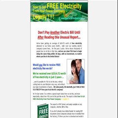 free electricity from utility companies - up to $100mo or more!!