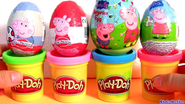 Play Doh Surprise Peppa Pig Muddy Puddles PlayDough Nurse Peppa Huevos Sorpresa by DisneyCollector