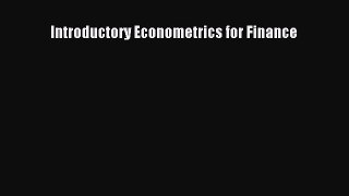 Read Introductory Econometrics for Finance PDF Free