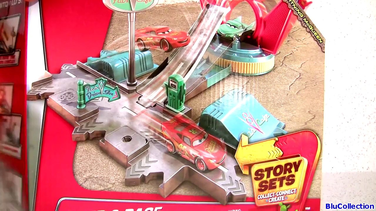 Cars Jump & Race Flos V8 Cafe Playset Story Sets 2015 NEW using Tractor Tipping Launcher