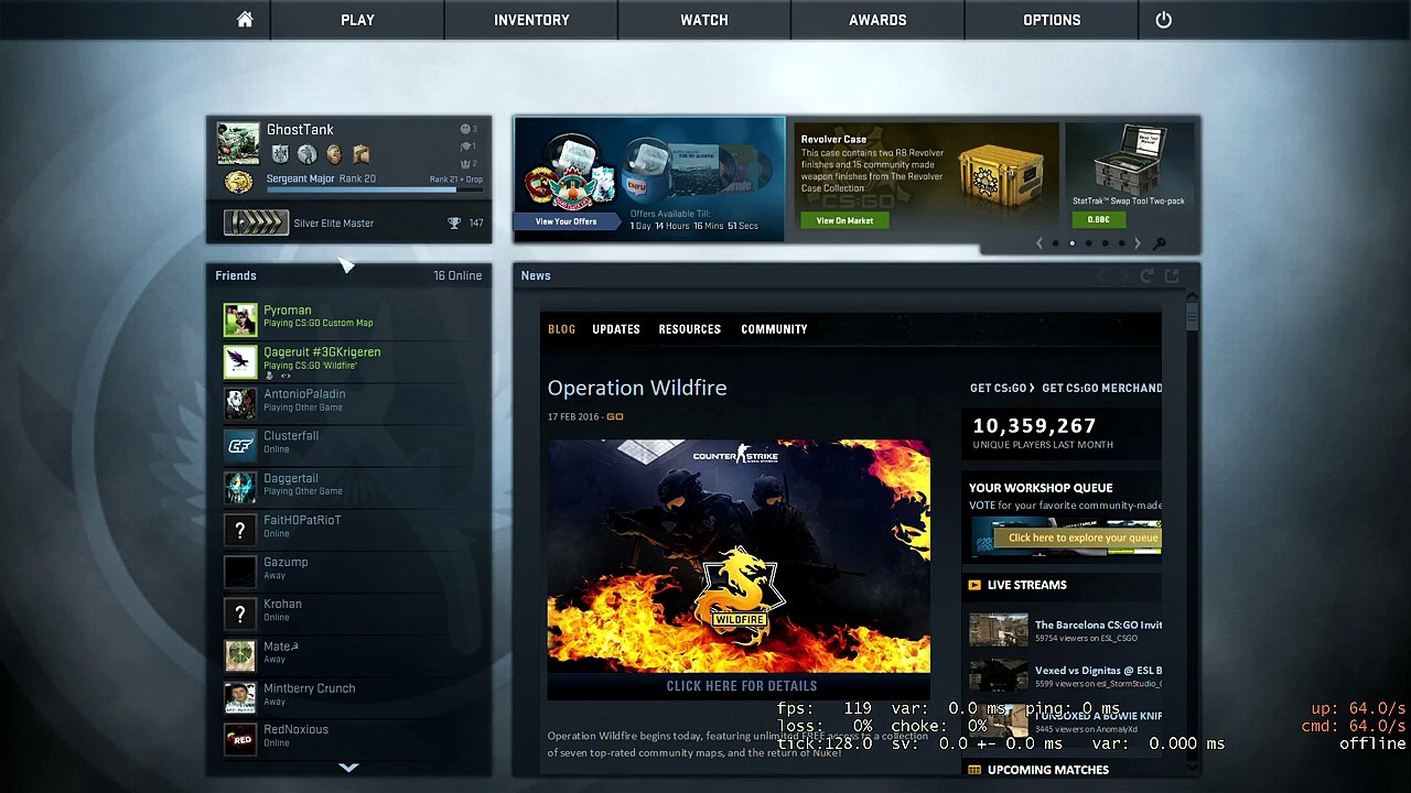 Compeditive Counter Strike: Global Offensive Gameplay (CS:GO Live Gameplay Commentary) 1080p -60 fps