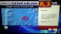 Magnitude 7.9 Earthquake Hit Strikes Indonesia Sumatra Barat Tsunami Southwest