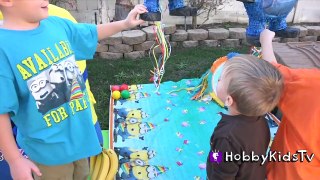 Worlds BIGGEST Minion Egg Surprise! Play-Doh, Giant Toys Inside + Despicable ME Candy Hobb
