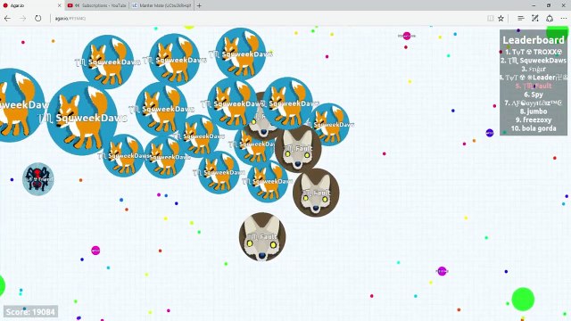 Agar.io // Splitrunning // Teaming In Agario w/Fault