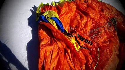 Paragliding in Armenia. Top of mountain Hatis