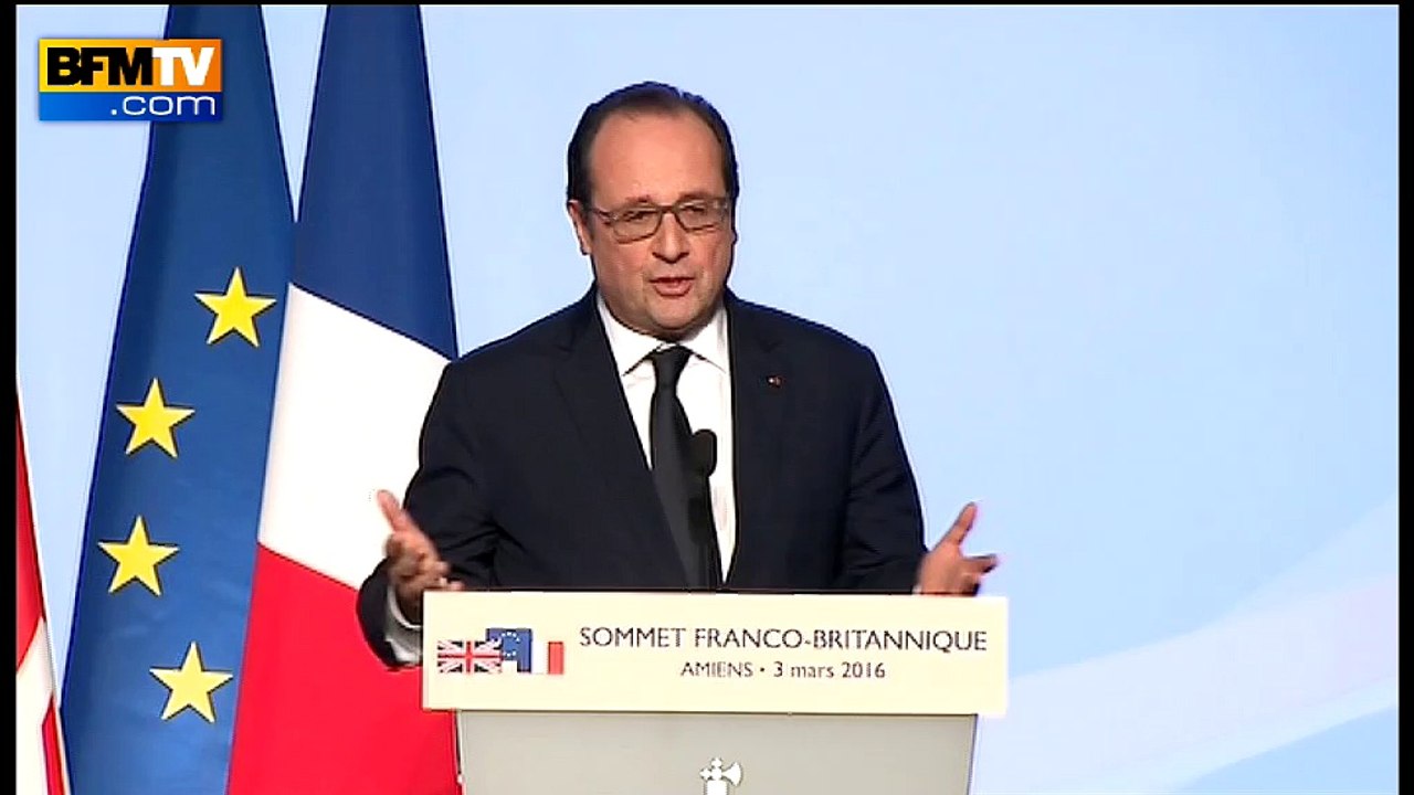 Hollande: les mineurs isolés de Calais doivent "vite" rejoindre le Royaume-Uni s'ils y ont de la famille