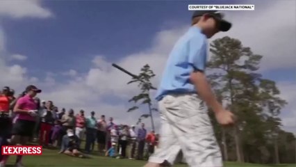 Un golfeur de 11 ans réalise un trou en un devant Tiger Woods