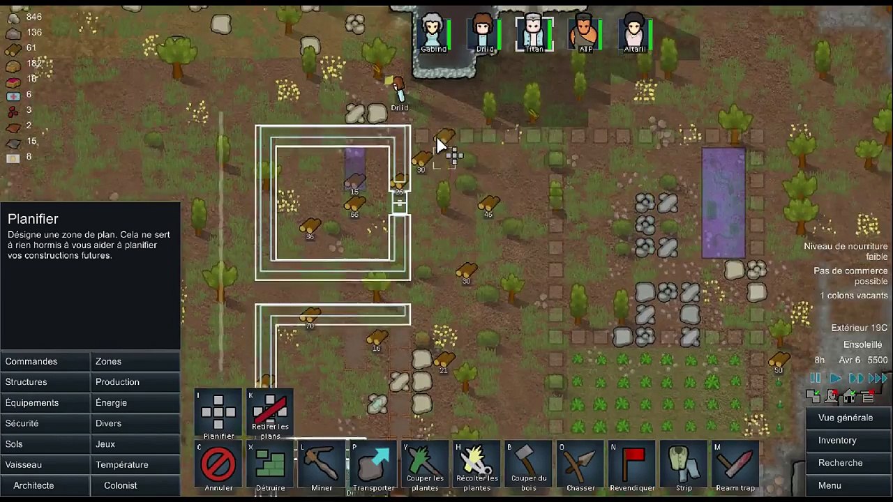 Rimworld S6 Ep 06 | De la chasse à la recherche  [ FR / HD ]