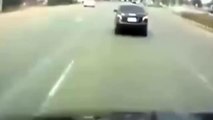 Motorbike Rider Crushed By Car