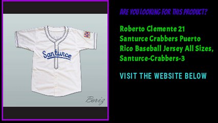 Roberto Clemente 21 Santurce Crabbers Puerto Rico Baseball Jersey All Sizes 2